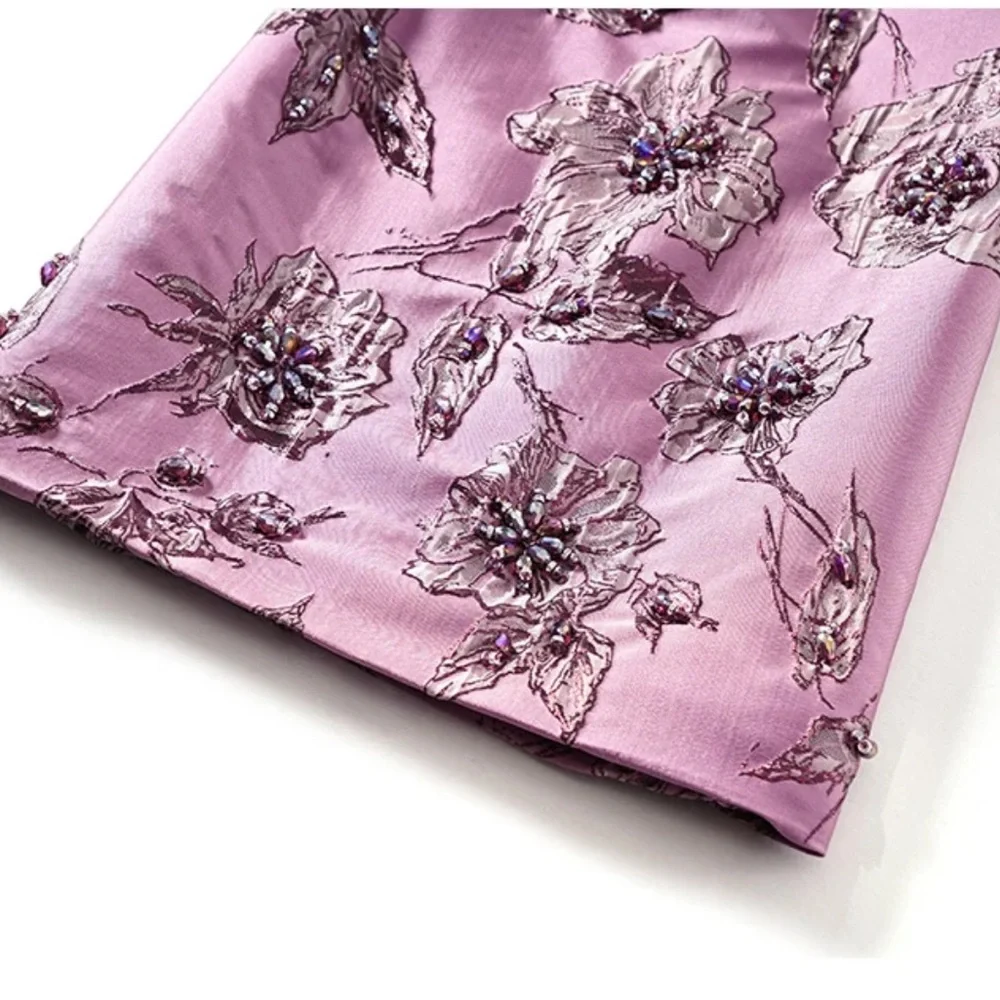 Embellished Satin Dress The Vivvy - Picture 8 of 14